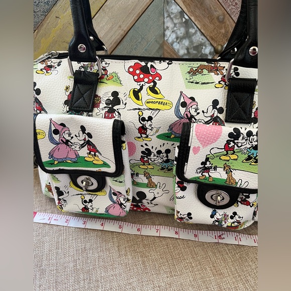 Disney Mickey Mouse White and Black Handbag - Picture 3 of 10